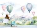 Fototapeta dla dzieci BALONY WZGÓRZA LOT NIEBO