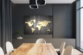 obraz na płótnie canvas ZŁOTA MAPA ŚWIATA