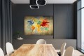 obraz na płótnie canvas STARA KOLOROWA MAPA ŚWIATA