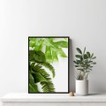 DEKORACYJNY PLAKAT ZIELONE LIŚCIE NATURA