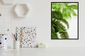 DEKORACYJNY PLAKAT ZIELONE LIŚCIE NATURA