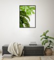 DEKORACYJNY PLAKAT ZIELONE LIŚCIE NATURA