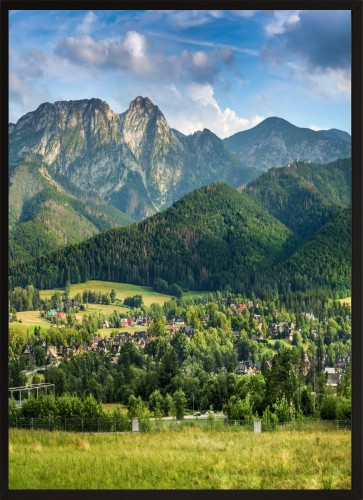 OBRAZ plakat WIDOK NA GÓRY TATRY SZCZYTY