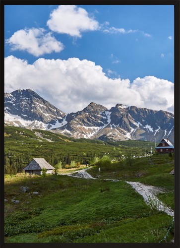 OBRAZ PLAKAT GÓRY TATRY DOLINA GĄSIENICOWA DOMKI