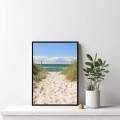 PLAKAT DEKORACYJNY OBRAZEK PLAŻA MORZE PIASEK