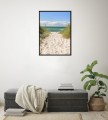 PLAKAT DEKORACYJNY OBRAZEK PLAŻA MORZE PIASEK