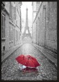 DEKORACYJNY PLAKAT DO SALONU CZERWONY PARASOL