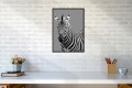 DEKORACYJNY PLAKAT DO SALONU ZEBRA