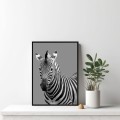 DEKORACYJNY PLAKAT DO SALONU ZEBRA