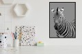DEKORACYJNY PLAKAT DO SALONU ZEBRA