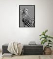 DEKORACYJNY PLAKAT DO SALONU ZEBRA