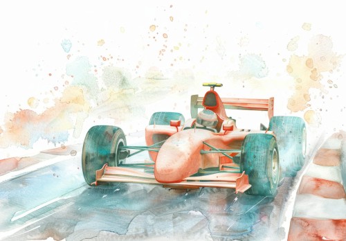 Fototapeta dla dzieci do pokoju FORMUŁA JEDEN