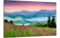 Obraz na płótnie do salonu góry panorama mgła karpaty