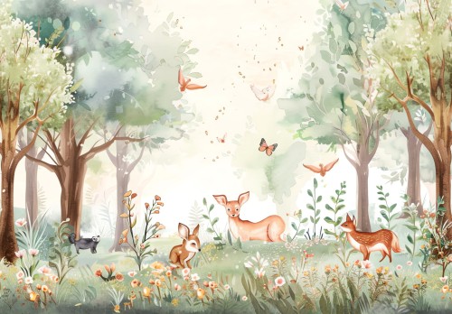 Fototapeta dla dzieci do pokoju SARENKA W LESIE