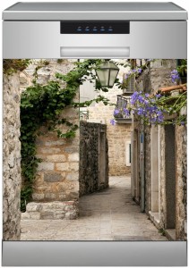 MATA MAGNETYCZNA NA ZMYWARKE Uliczka Kwiaty Rośliny