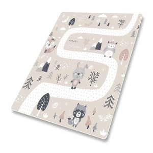 DYWANIK WINYLOWY MATA ANTYALERGICZNA dla dzieci ścieżka las zwierzęta