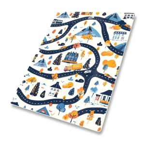 DYWANIK WINYLOWY MATA ANTYALERGICZNA dla chłopca droga jesień samochody