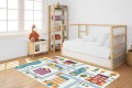 DYWANIK WINYLOWY MATA ANTYALERGICZNA dla dzieci droga miasto domy