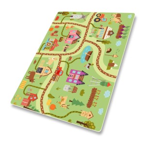 DYWANIK WINYLOWY MATA ANTYALERGICZNA dla dzieci droga farma zwierzęta