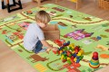 DYWANIK WINYLOWY MATA ANTYALERGICZNA dla dzieci droga farma zwierzęta