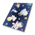 DYWANIK WINYLOWY MATA ANTYALERGICZNA dla dzieci kosmos zwierzęta