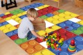 DYWANIK WINYLOWY MATA ANTYALERGICZNA dla dzieci klocki kolorowe