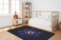 DYWANIK WINYLOWY MATA PODŁOGOWA dla dzieci kosmos układ słoneczny