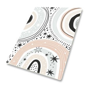 DYWANIK WINYLOWY MATA PODŁOGOWA dla dzieci koła kształty gwiazdy