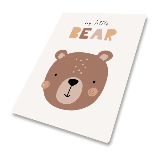 DYWANIK WINYLOWY MATA PODŁOGOWA dla dzieci niedźwiedź brązowy