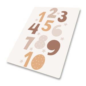 DYWANIK WINYLOWY MATA ANTYALERGICZNA dla dzieci liczby gwiazdy