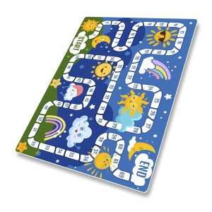 DYWANIK WINYLOWY MATA ANTYALERGICZNA dla dzieci plansza śłońce księżyc