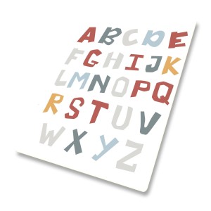 DYWANIK WINYLOWY MATA ANTYALERGICZNA dla dzieci literki alfabet