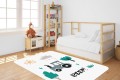 DYWANIK WINYLOWY MATA ANTYALERGICZNA dla dzieci traktor wieś drzewa