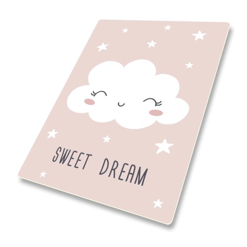 DYWANIK WINYLOWY MATA ANTYALERGICZNA dla dziewczynki chmura gwiazdki