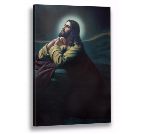 OBRAZ RELIGIJNY Jezus modlący się NA PŁÓTNIE