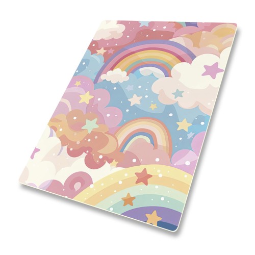 DYWANIK WINYLOWY MATA ANTYALERGICZNA dla dziewczynek tęcza kolory