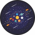 MATA WINYLOWA OKRĄGŁA dla dzieci do zabawy układ słoneczny