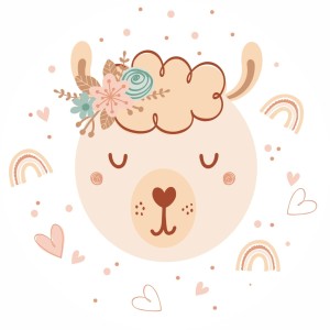 MATA WINYLOWA OKRĄGŁA dla dzieci do zabawy miś brązowy serce