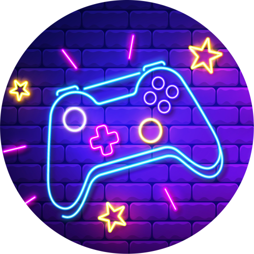 MATA WINYLOWA OKRĄGŁA dla dzieci do zabawy fiolet pad do gier