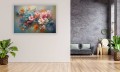 Nowoczesny obraz na płótnie do salonu MALUNEK KWIATÓW 