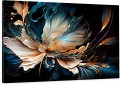 Duży Obraz Kwiat Glamour na płótnie do salonu na ścianę 