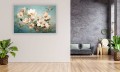 obraz canvas na płótnie do salonu WIOSENNE KWIATY