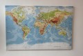 Obraz MAPA ŚWIATA Po Polsku na Ścianę OBRAZ CANVAS NA PŁÓNIE