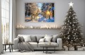 Obraz do salonu sypialni ZIMOWY KRAJOBRAZ ZIMA ŚCIEŻKA W LESIE