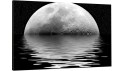 obraz na płótnie canvas KSIĘŻYC NOC OCEAN