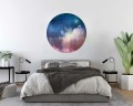 Fototapeta samoprzylepna okrągła naklejka ścienna niebo księżyc kosoc
