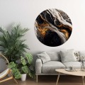 Fototapeta samoprzylepna okrągła naklejka ścienna czarny marmur marble