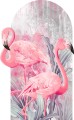 TAPETA flamingi ŁUK FOTOTAPETA rośliny flamingi różowe
