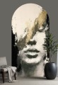 TAPETA KOBIETA PORTRET ŁUK FOTOTAPETA abstrakcja kobieta