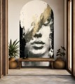 TAPETA KOBIETA PORTRET ŁUK FOTOTAPETA abstrakcja kobieta
